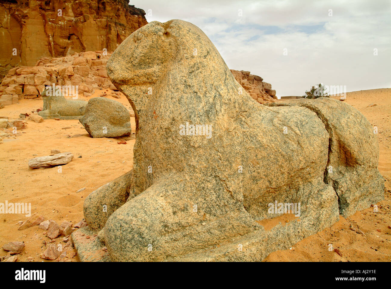 Jebel Barkal temple of Amon Stock Photo