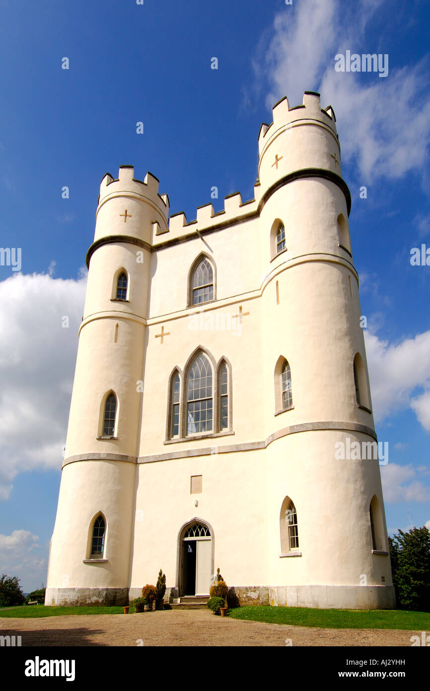 St Lawrence Tower otherwise known as Haldon Belvedere on Haldon Hill near Exeter South Devon Stock Photo