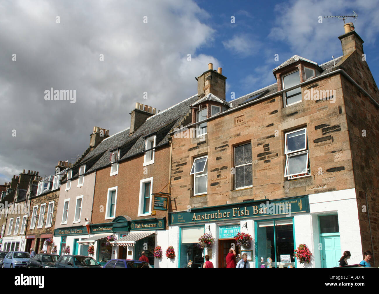 exterior of award winning Anstruther fish bar Fife Scotland August 2006