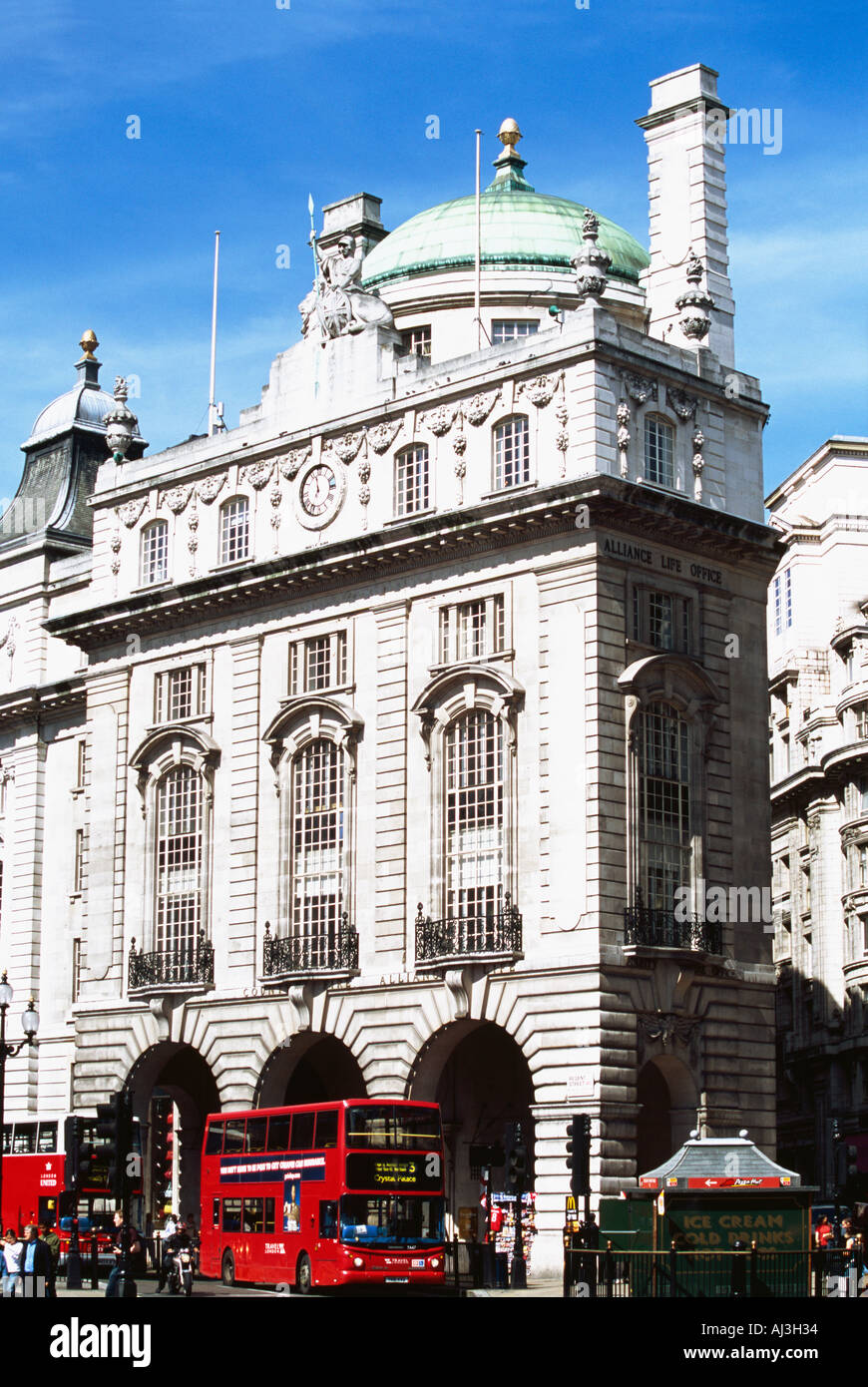 Picadilly Circus junction with Regent Street London UK Stock Photo Alamy