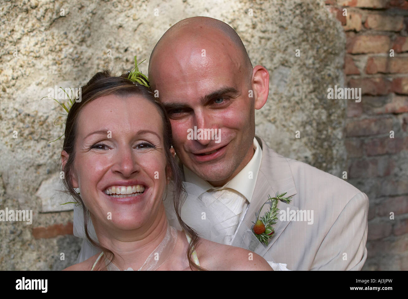 bridal couple Stock Photo