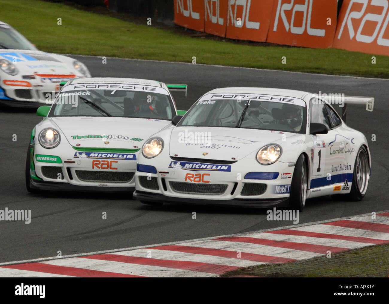 Porsche Carrera Cup, Oulton Park Stock Photo