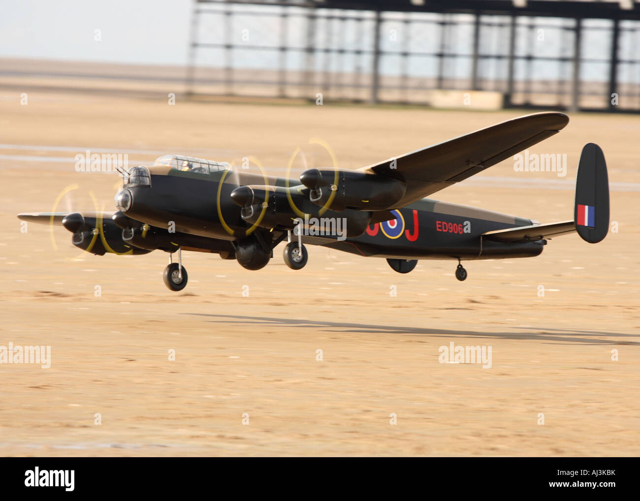 Model Lancaster Bomber Stock Photo