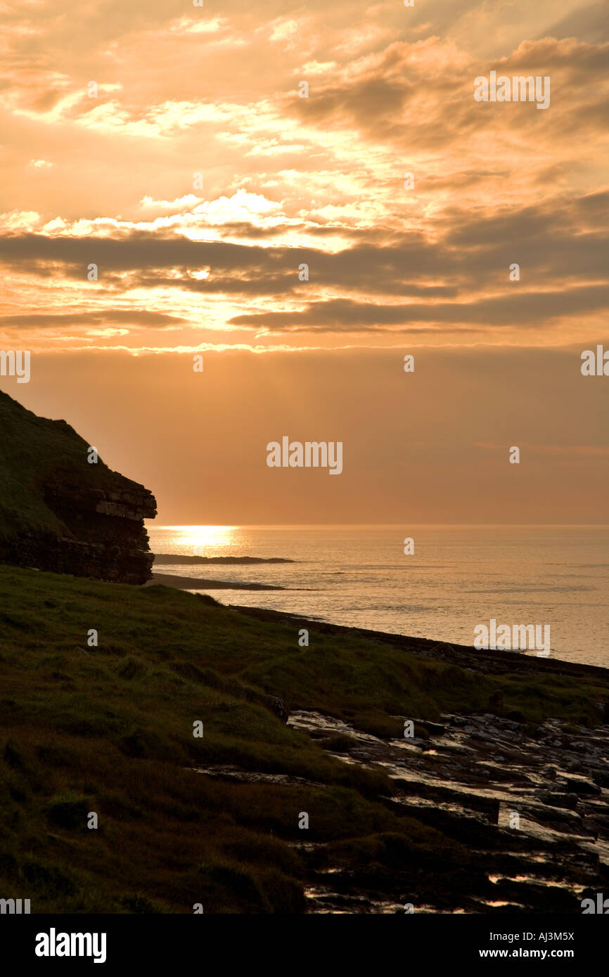 Stock photo of sunset over the Atlantic Ocean at Mullaghmore Shot ...