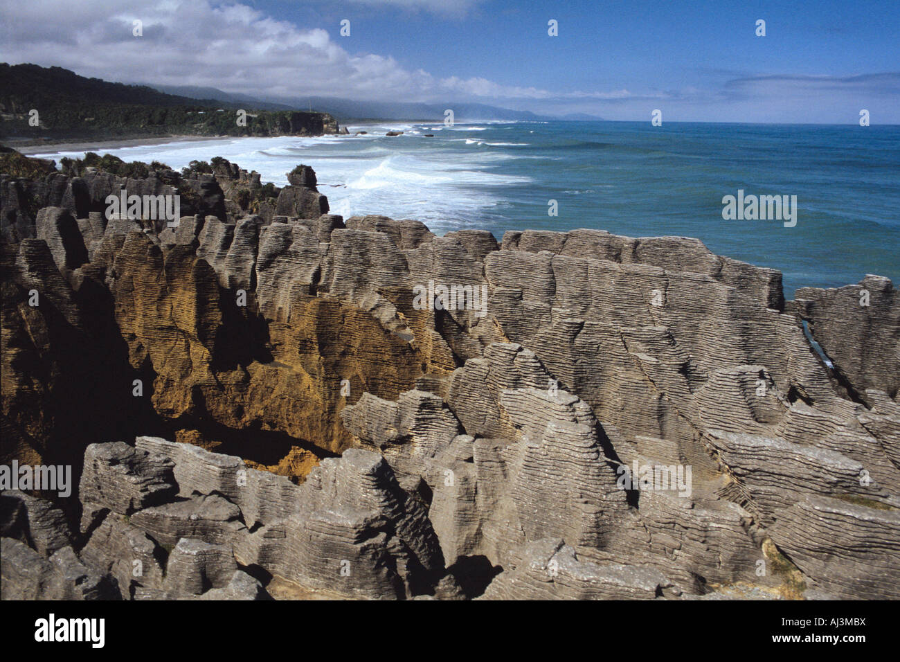 Punakaiki, South Island, New Zealand (Pancake Rocks Stock Photo - Alamy