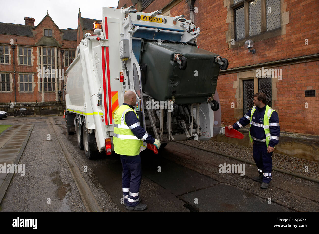 Waste collection Heslington York UK Stock Photo Alamy