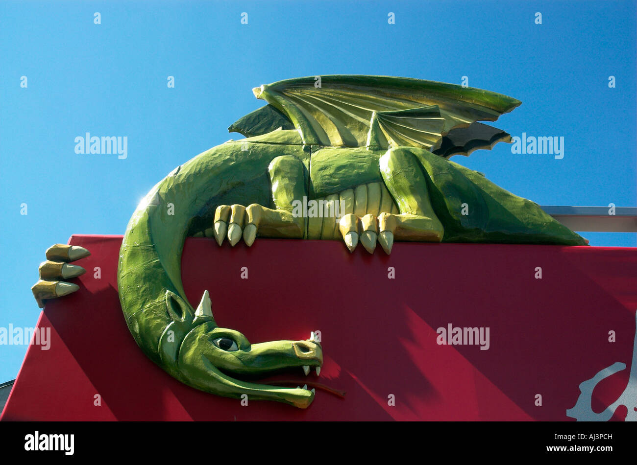 Fire breathing blue dragon hi-res stock photography and images - Alamy