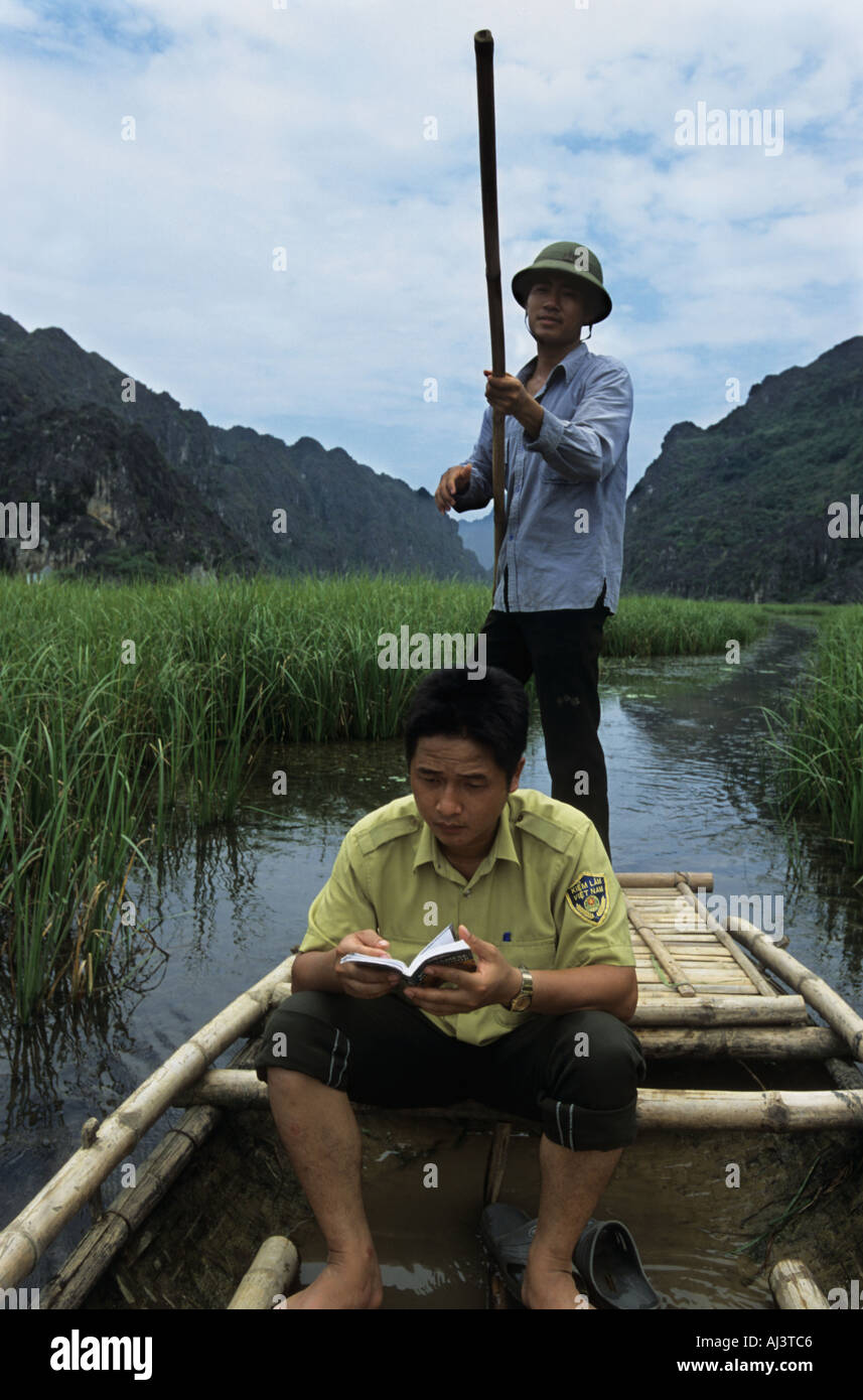 Forest Protection Dept Ranger Van Long Nature Reserve Vietnam The wetland area of VLNR is heavily exploited by local people f Stock Photo