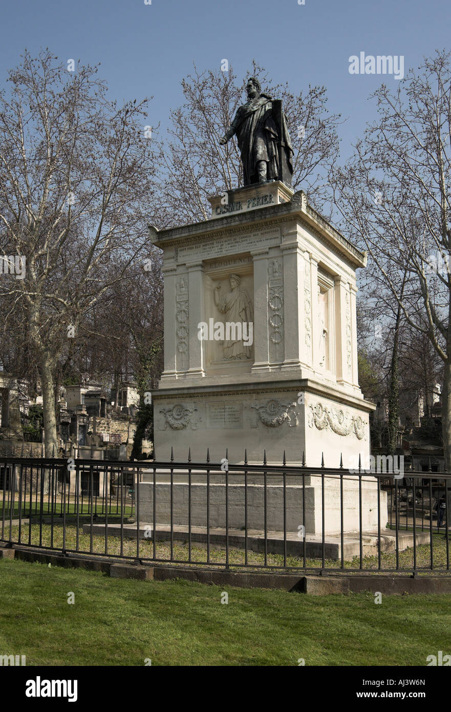 Pere Lachaise Cemetery Paris Stock Photo