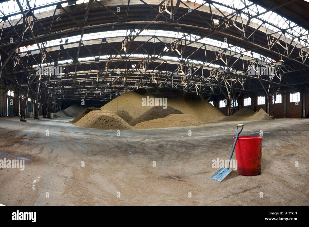 Livestock feed store warehouse Stock Photo Alamy