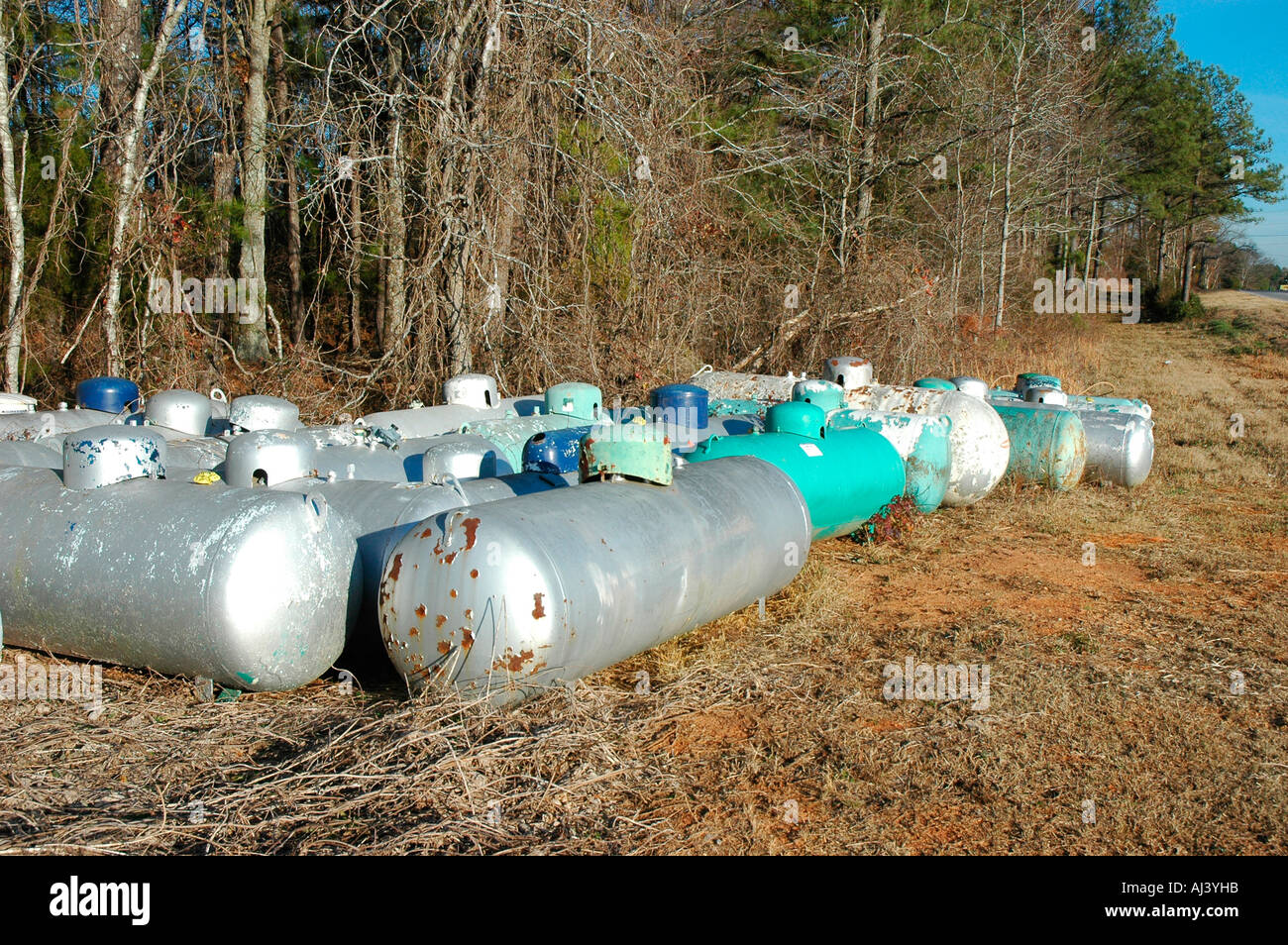Residential propane tank hi-res stock photography and images - Alamy
