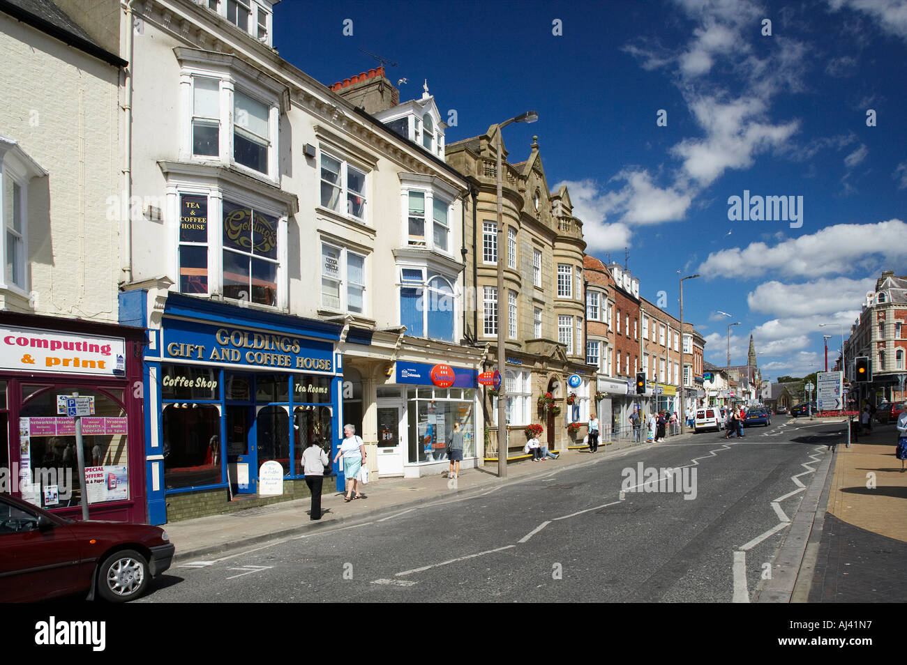 Manor Street Bridlington East Riding of Yorkshire England Stock Photo