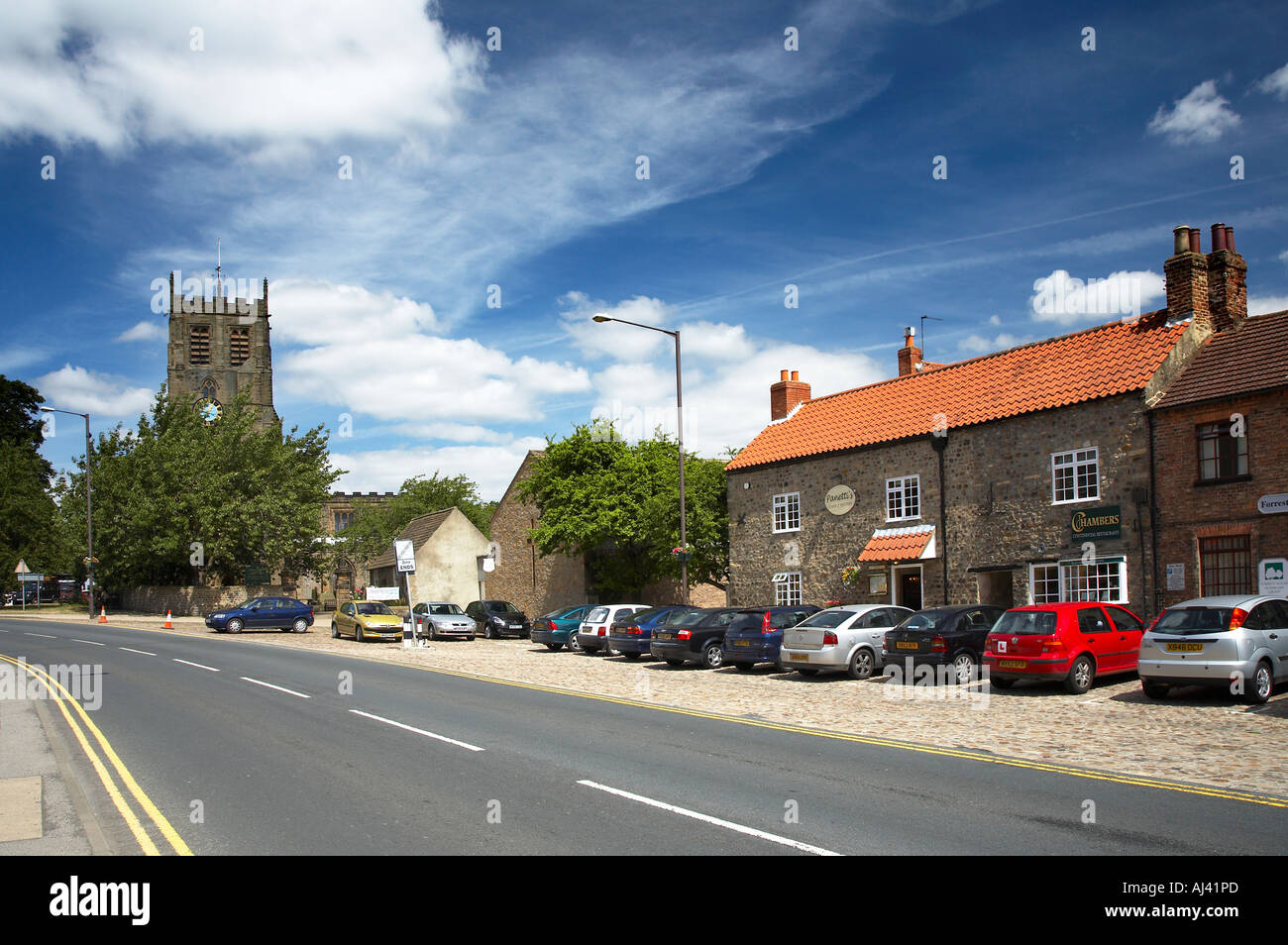 North End Bedale North Yorkshire England Stock Photo Alamy