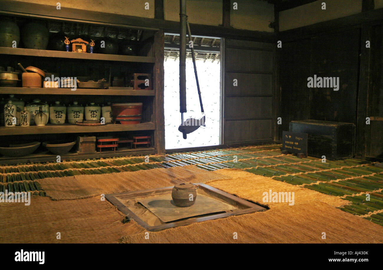 Interior Of Old Traditional House Conserved At Japan Open