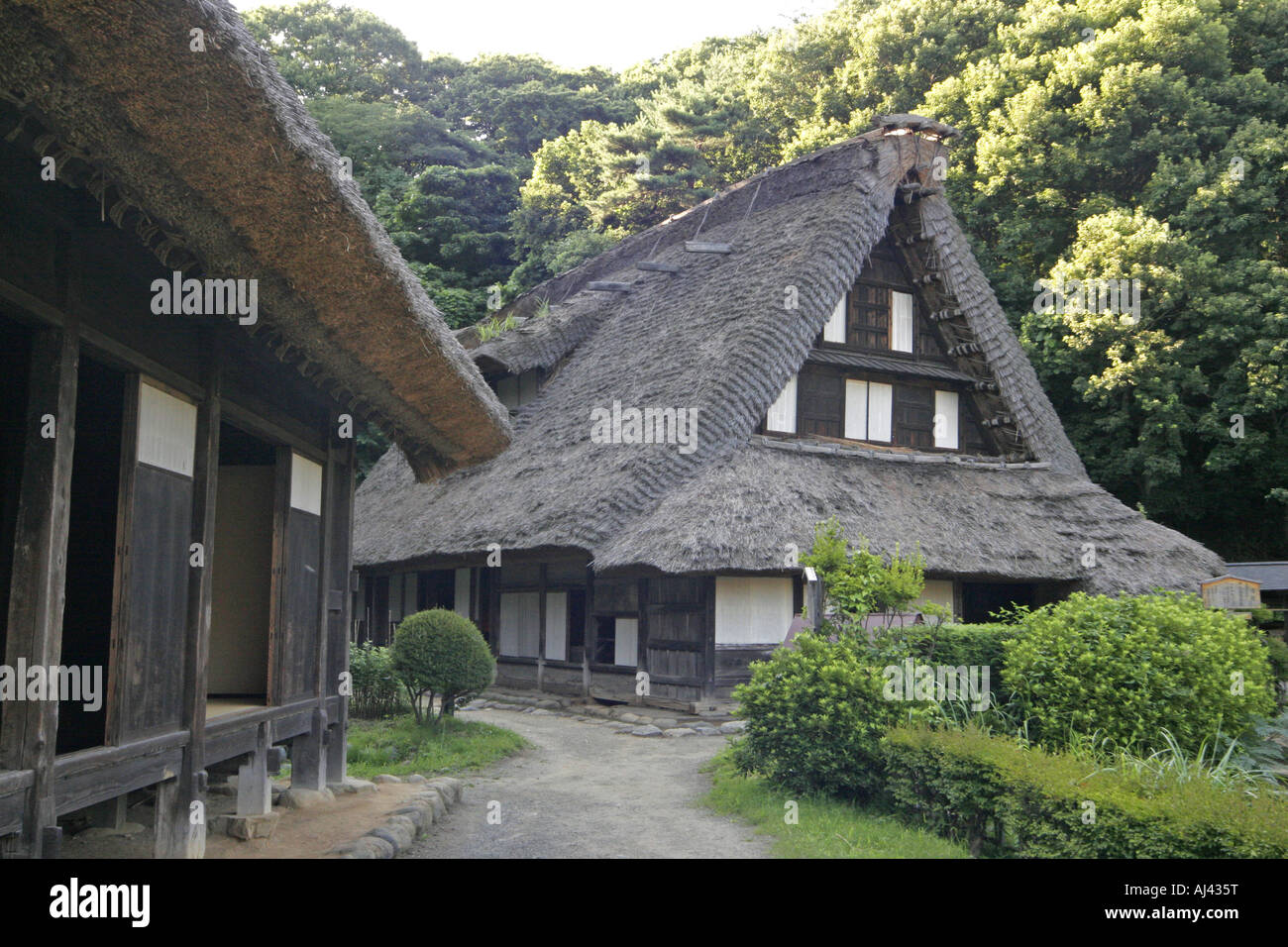 Old Traditional House conserved at Japan Open Air Folk 