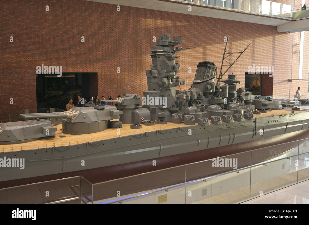 110 Scale Model of Battle ship Yamato displayed at Yamato Museum Kure