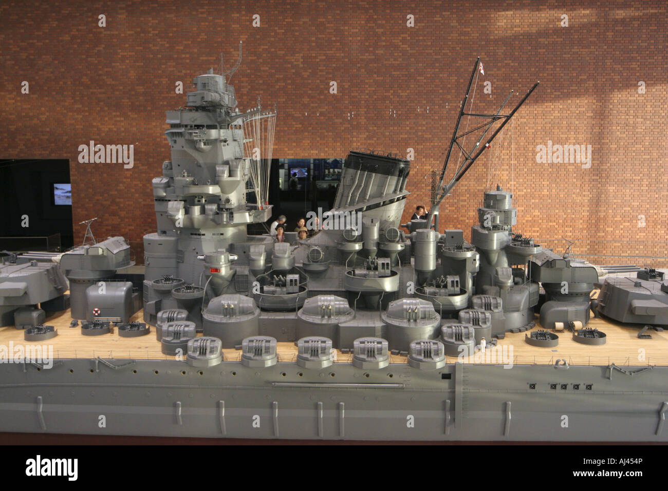 110 Scale Model of Battle ship Yamato displayed at Yamato Museum Kure