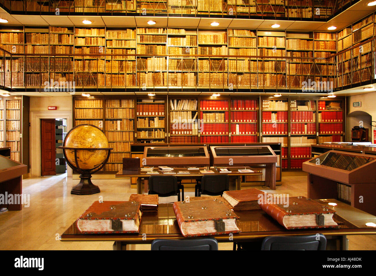 Interior, "Biblioteca Planettiana", Jesi,library, Interior, "Biblioteca Planettiana", Jesi,library, Stock Photo