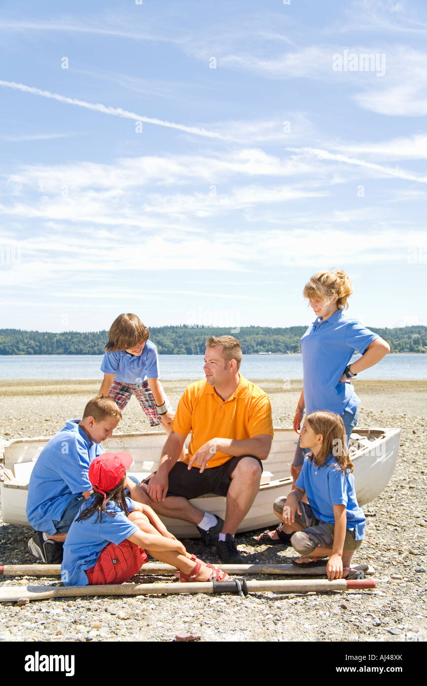 Summer Camp Children Counselor High Resolution Stock Photography and ...