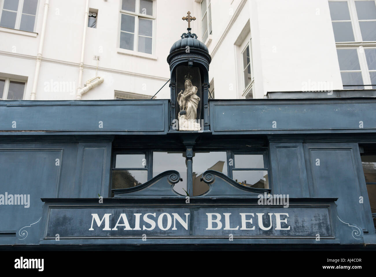 Maison Bleue Place des Victoires Paris France Stock Photo