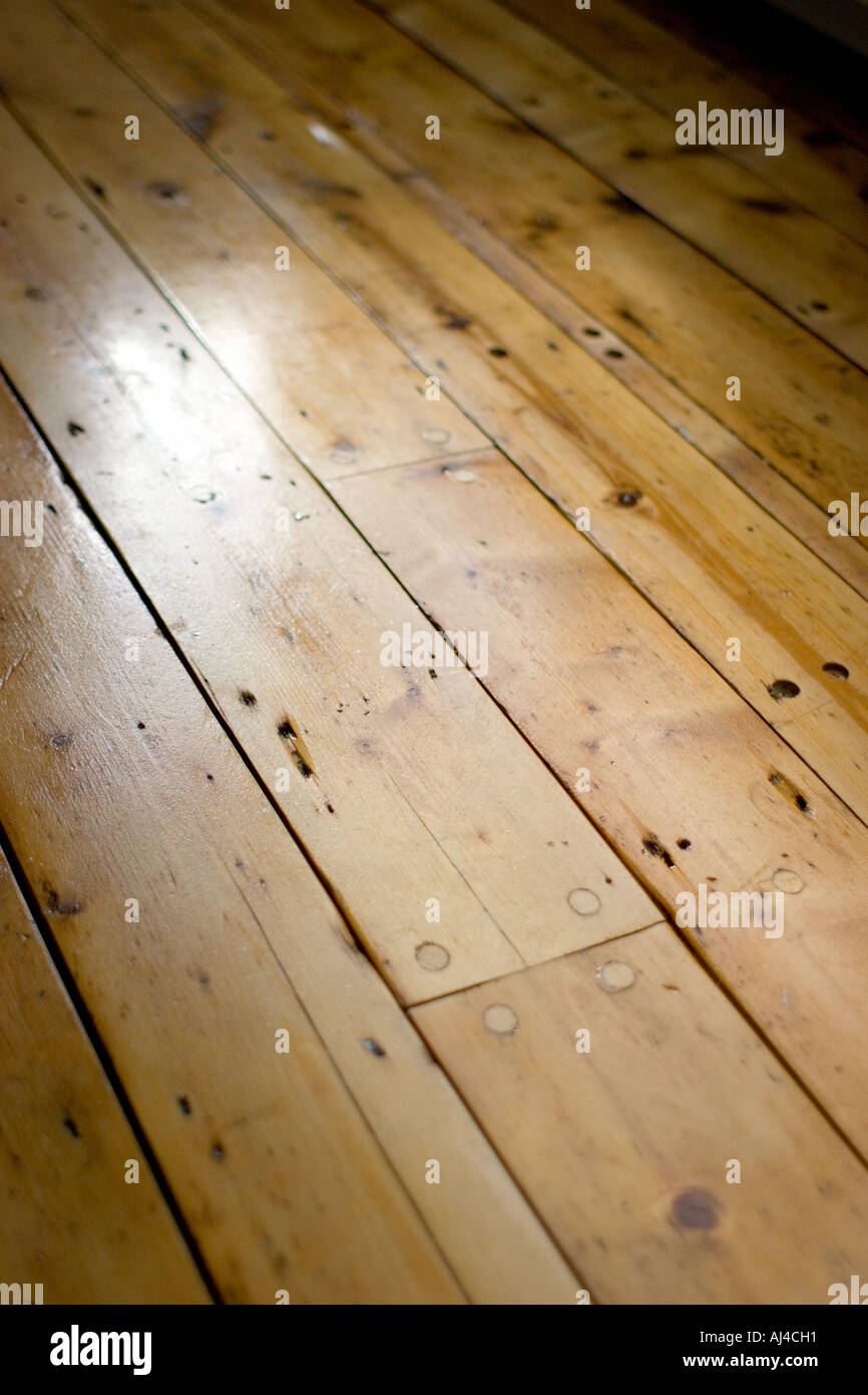 Polished wooden floorboards Stock Photo Alamy