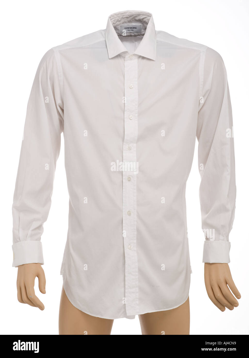 Man's white shirt Stock Photo