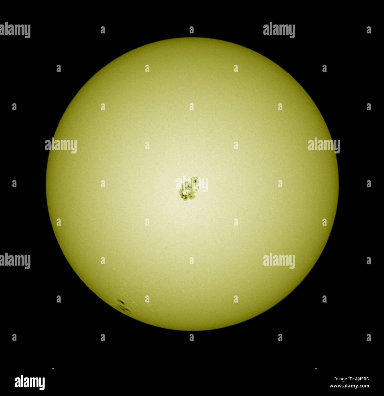Large sunspots October 23 2003 Stock Photo Alamy