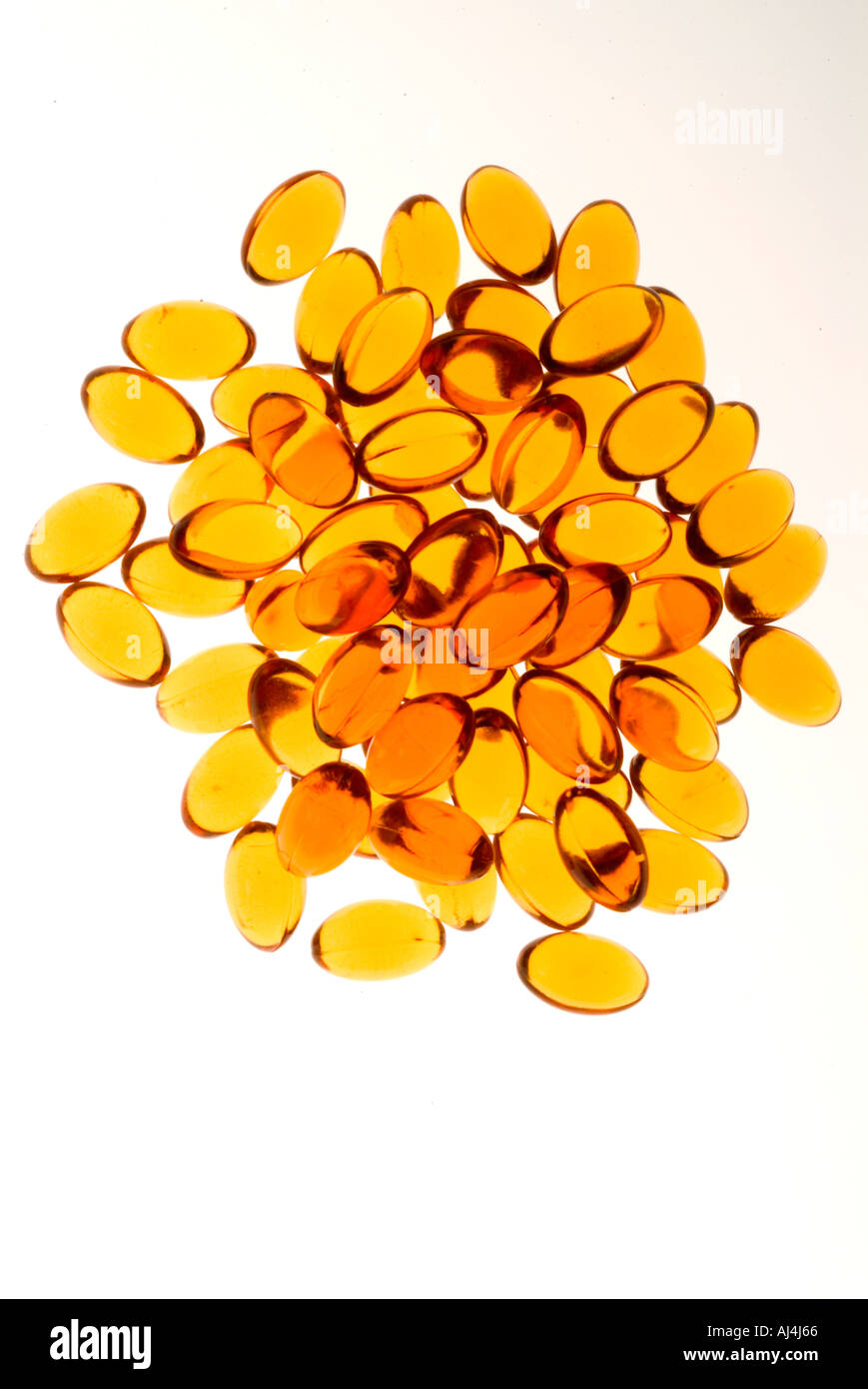 Pile of Liquid Gel caps Stock Photo Alamy