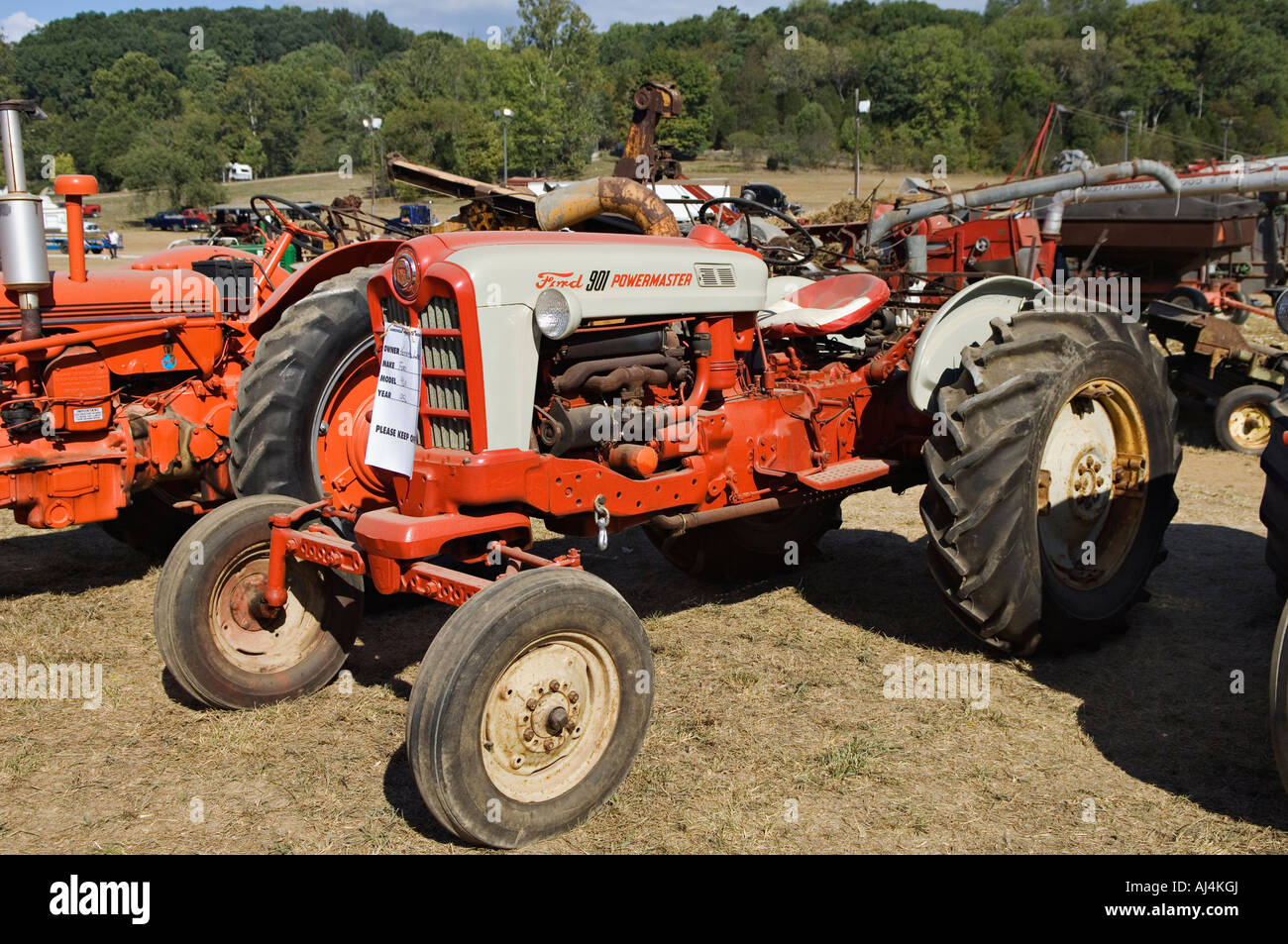 Antique 1956 Ford 901 Powermaster Tractor on Display at Heritage Festival Lanesville Indiana Stock Photo