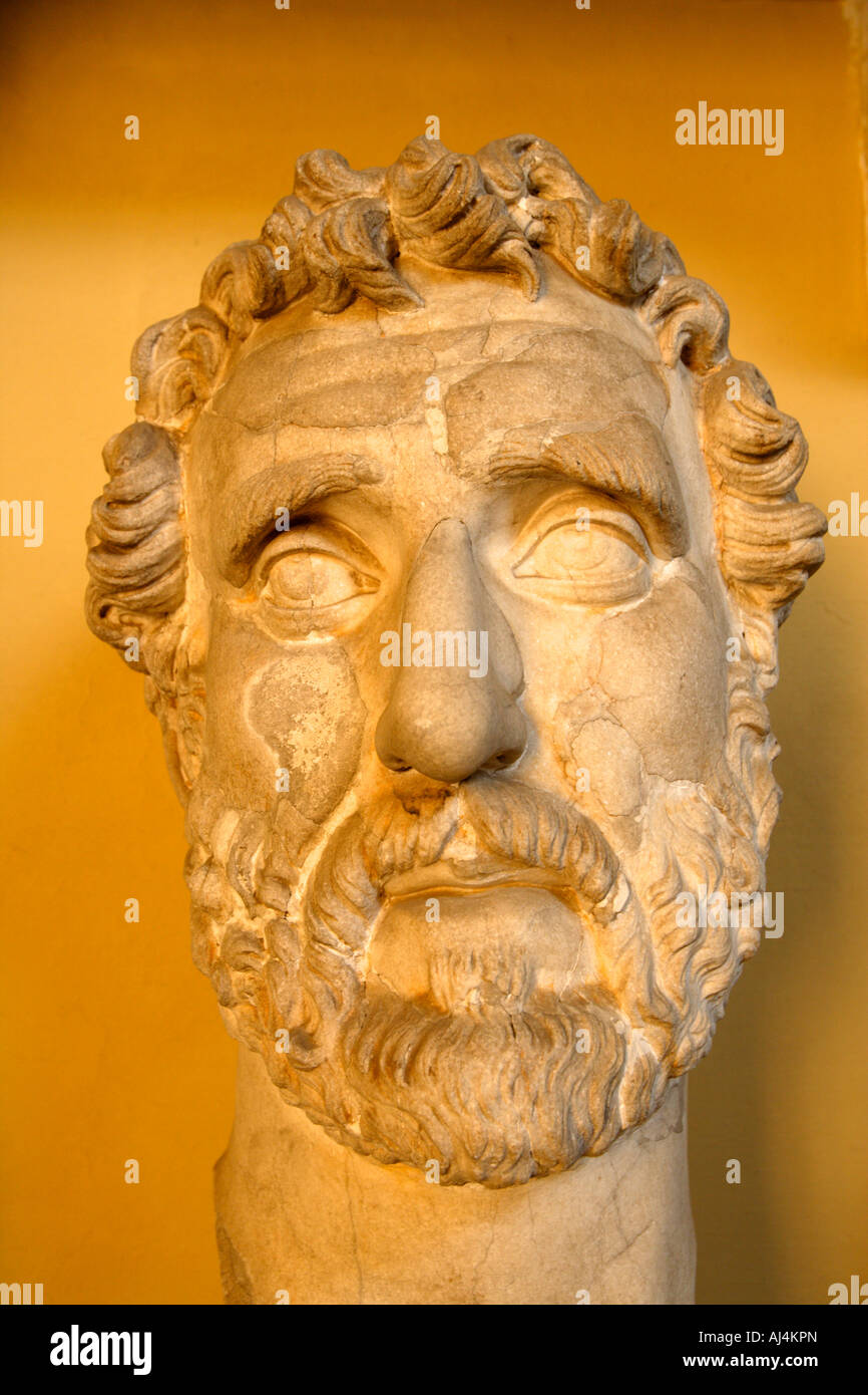 Ancient Roman Male Bust, Vatican Museum, Rome, Italy Stock Photo - Alamy