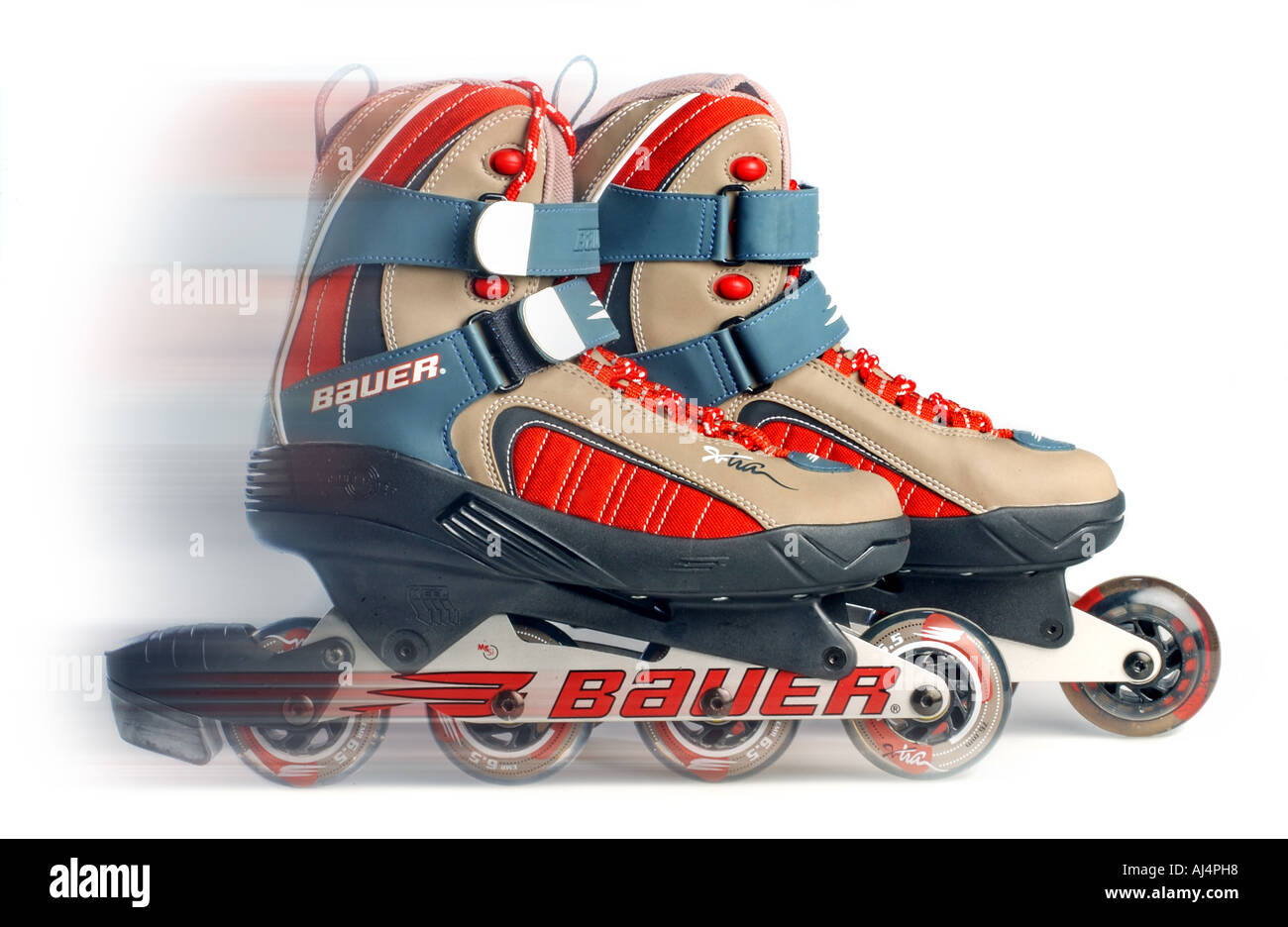 A pair of bauer inline skates Stock Photo Alamy