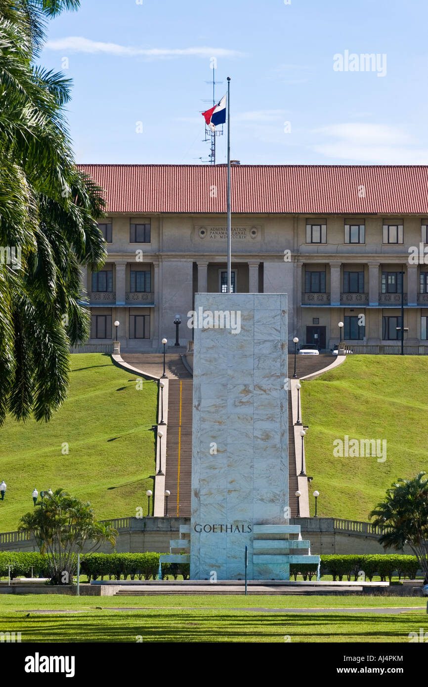 Panama Canal Authority Administration building Stock Photo