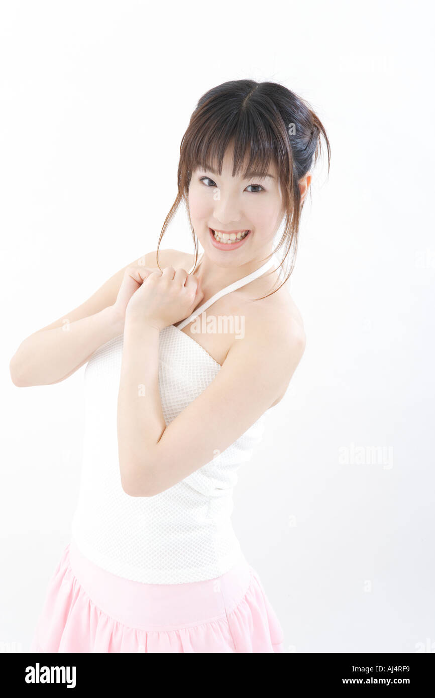 Japanese woman portrait Cut Out Stock Images & Pictures - Alamy