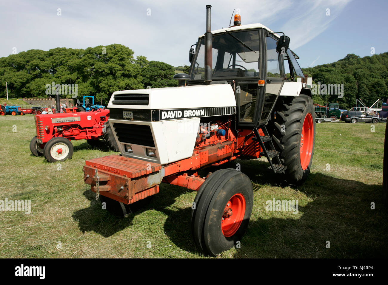 David Brown 1690 classic tractor during vintage tractor rally at ...