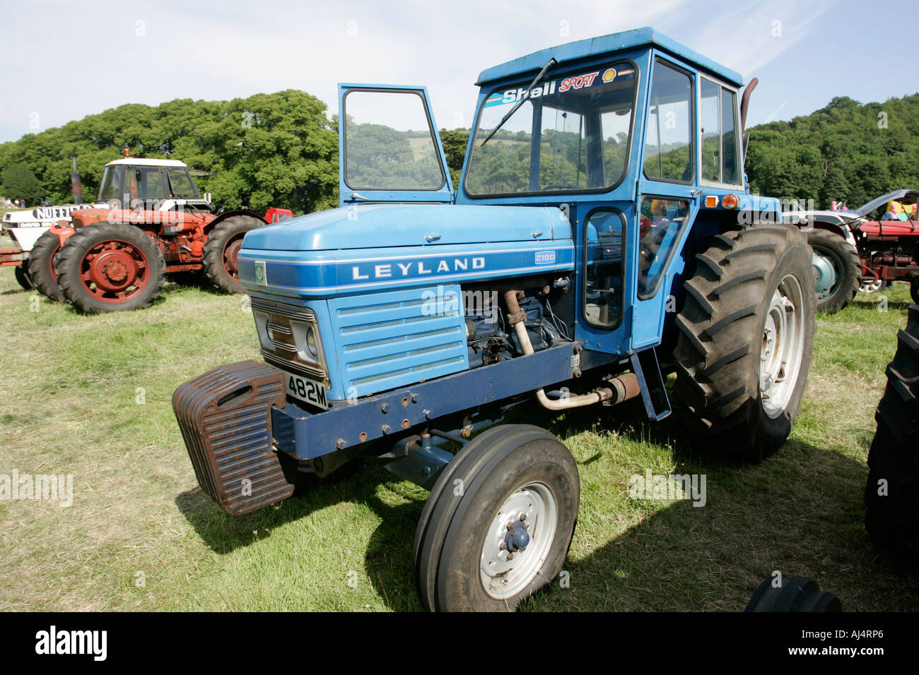 leyland 2100 classic tractor during vintage tractor rally at glenarm castle open day county antrim northern ireland Stock Photo