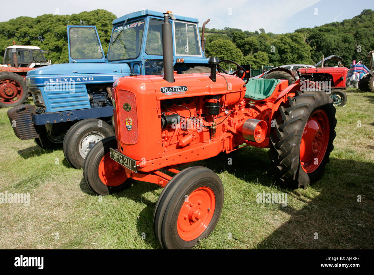 nuffield universal three 3 classic tractor during vintage tractor rally