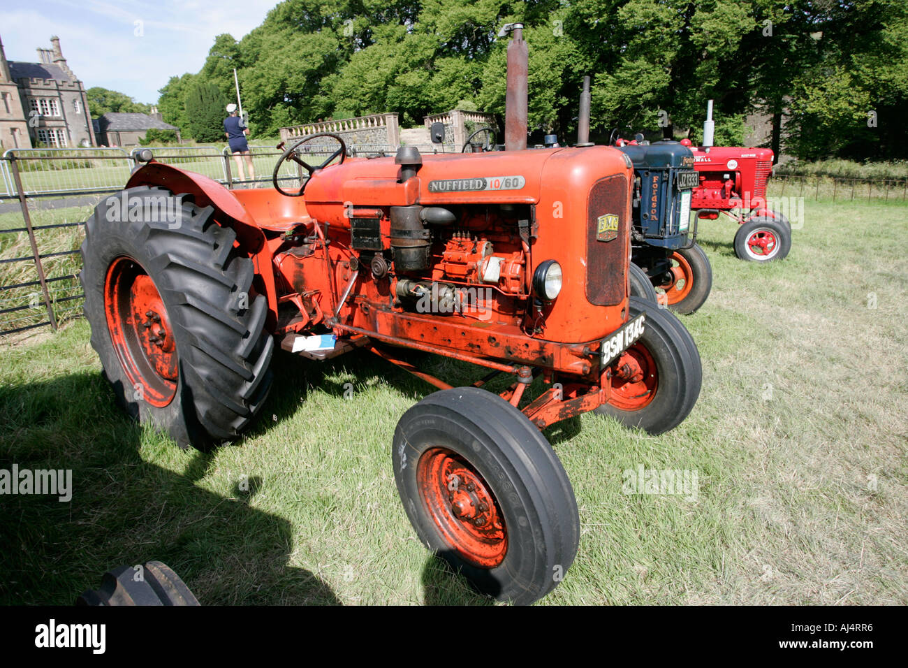 nuffield BMC 10 60 classic tractor during vintage tractor rally at glenarm castle open day county antrim northern ireland Stock Photo