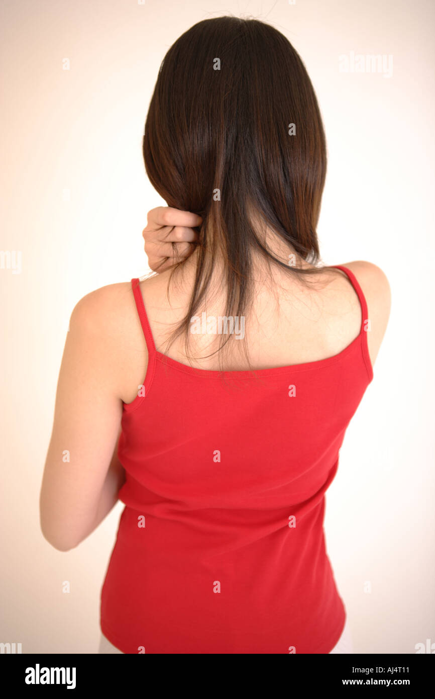 Back view adult young Cut Out Stock Images & Pictures - Alamy