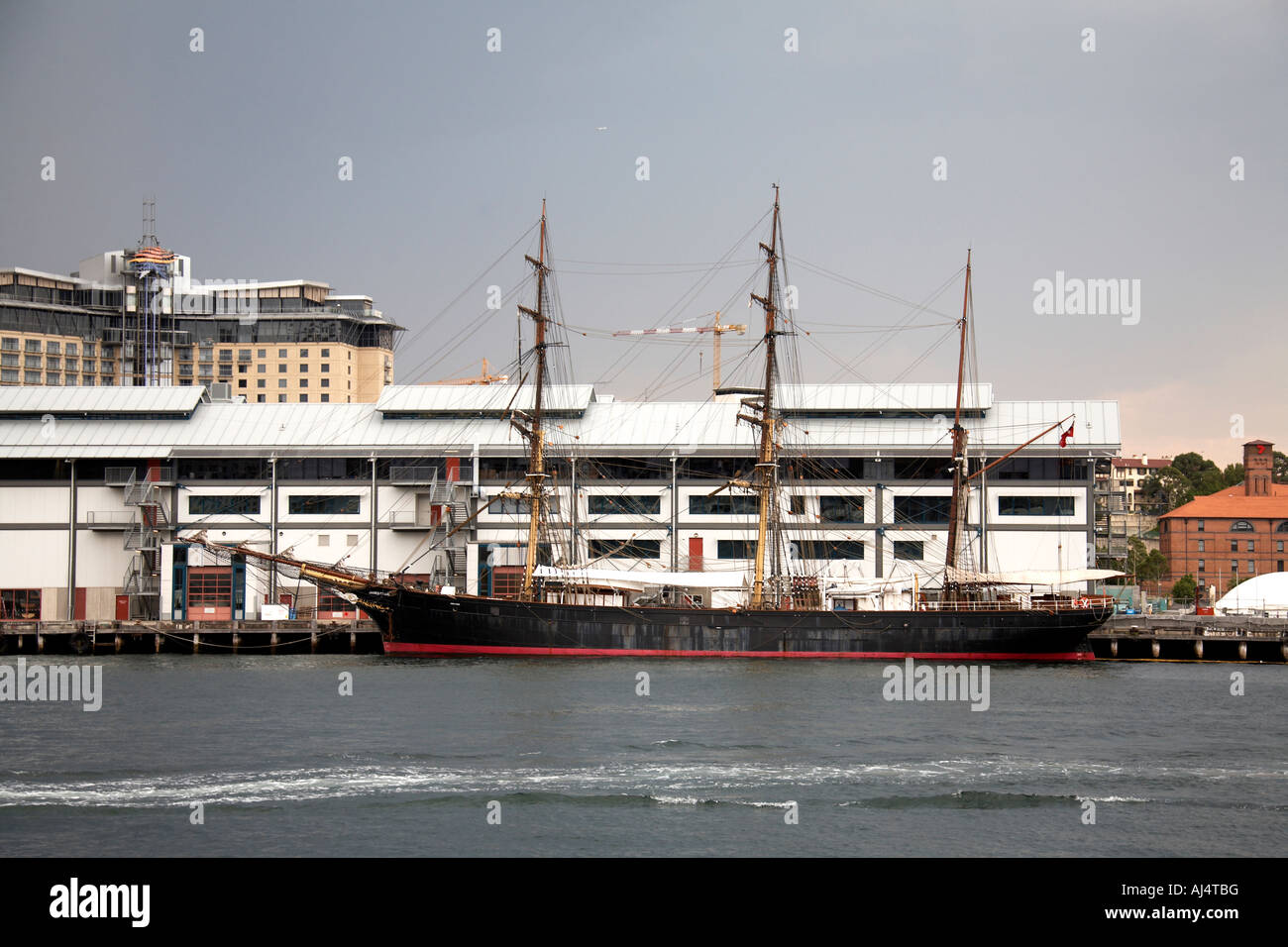 National Maritime Museum sailing ship James Craig in Darling Harbour