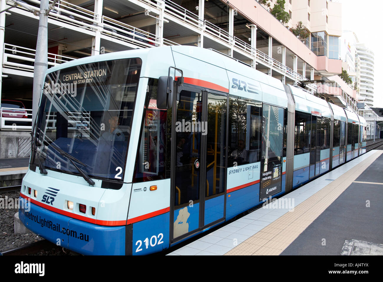 Tram in Sydney New South Wales NSW Australia Stock Photo