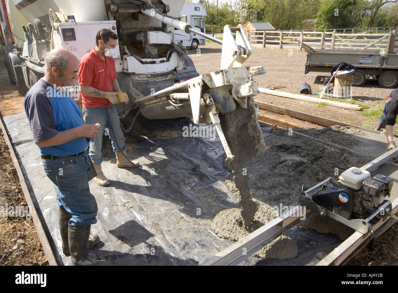 foundations for stable block Stock Photo