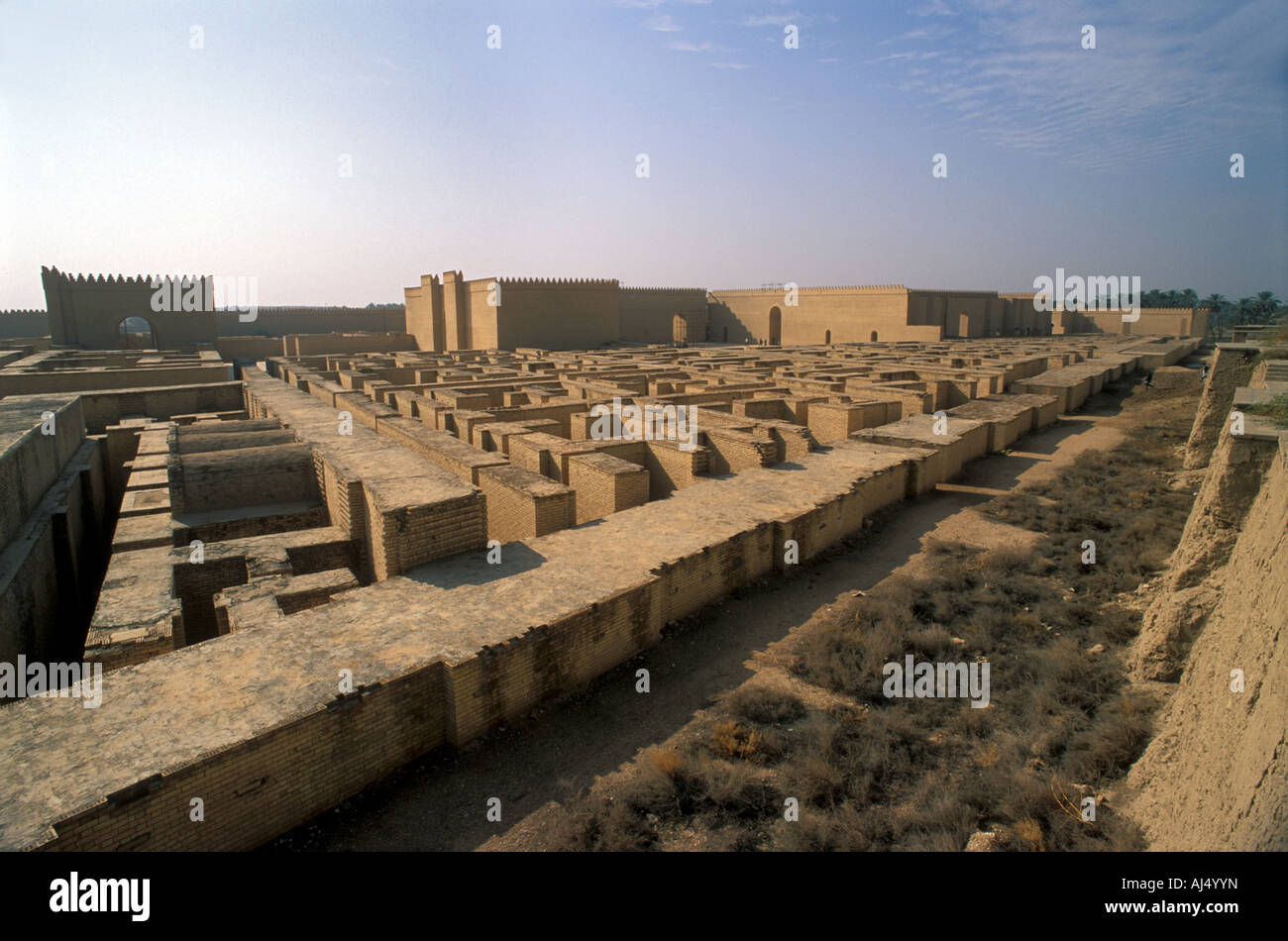 Ancient city of Babylon, Iraq Stock Photo