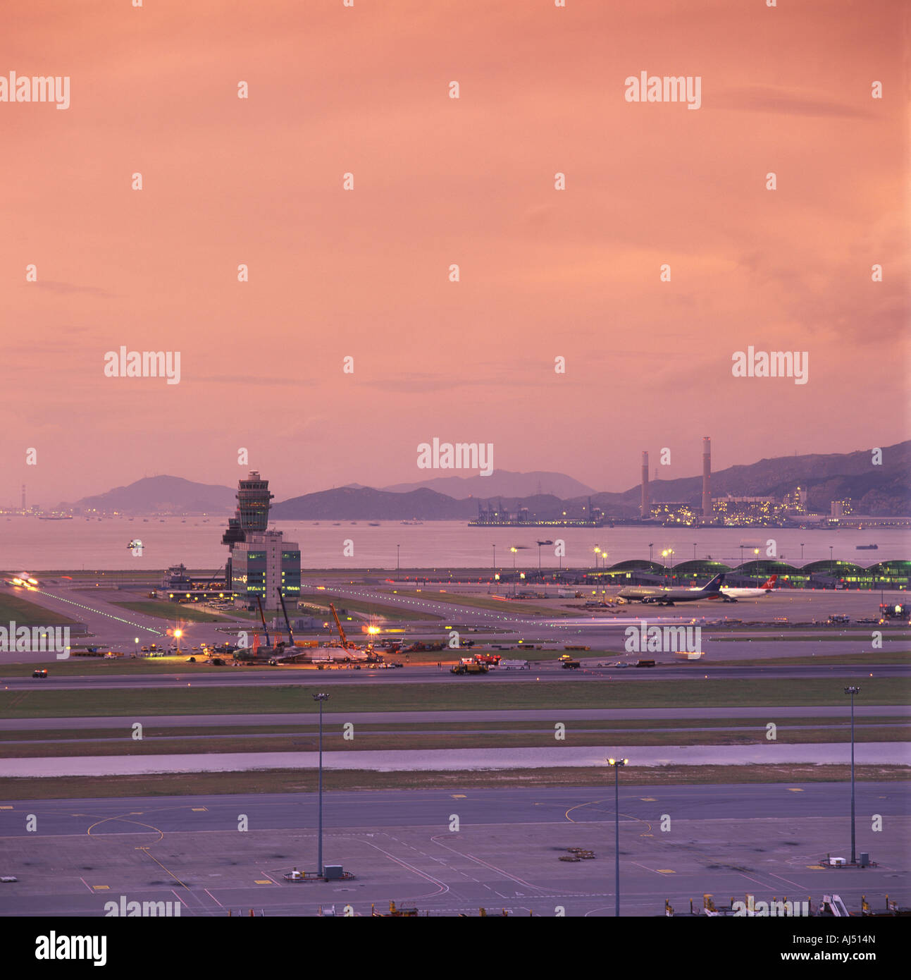 Hong Kong International Airport, Chek Lap Kok, Hong Kong Stock Photo