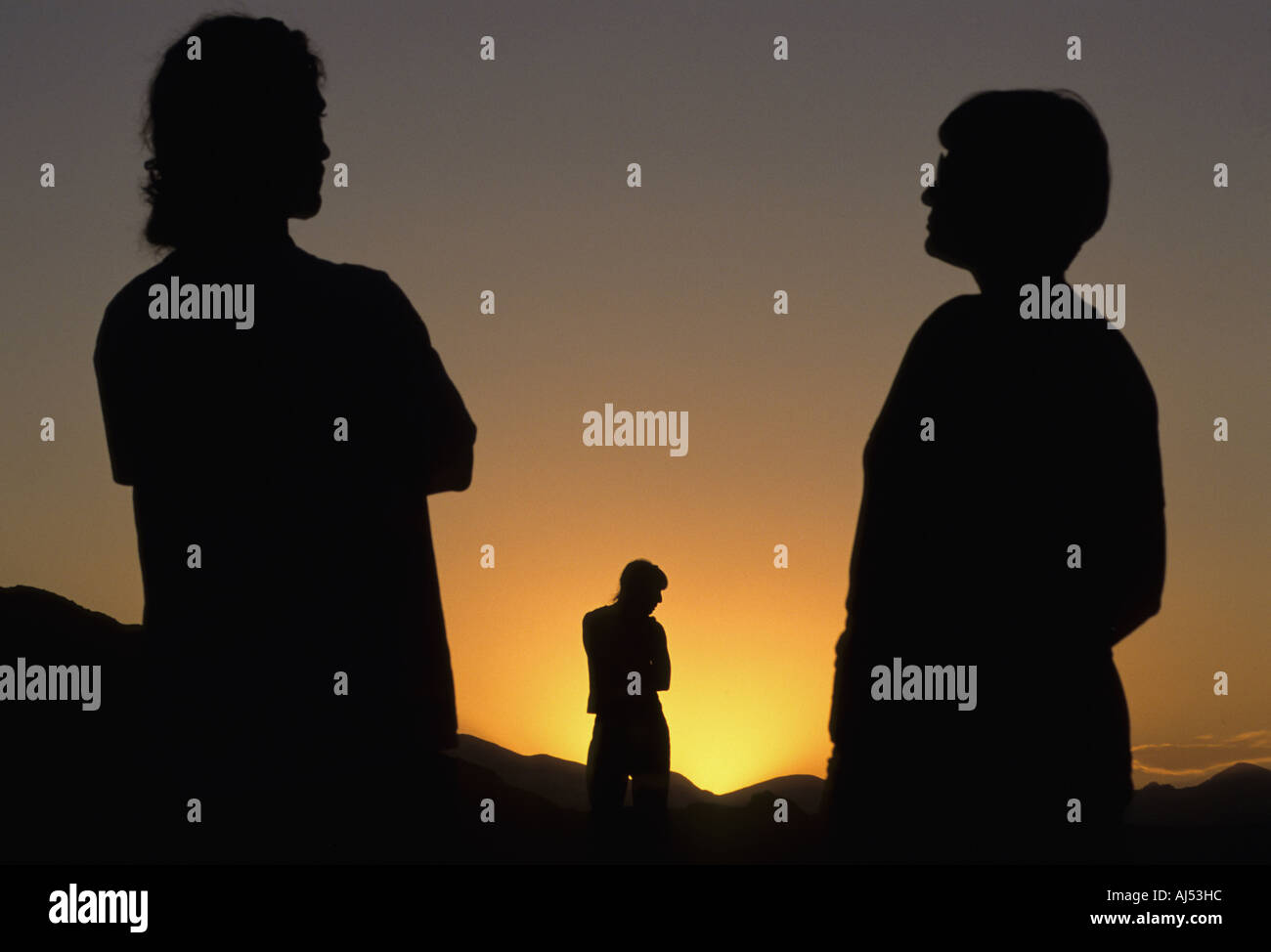 Sunset highlighted orange color hi-res stock photography and images - Alamy