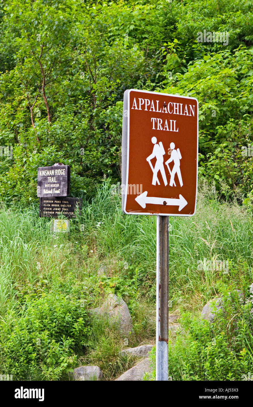 Sign for the Appalachian Trail Stock Photo