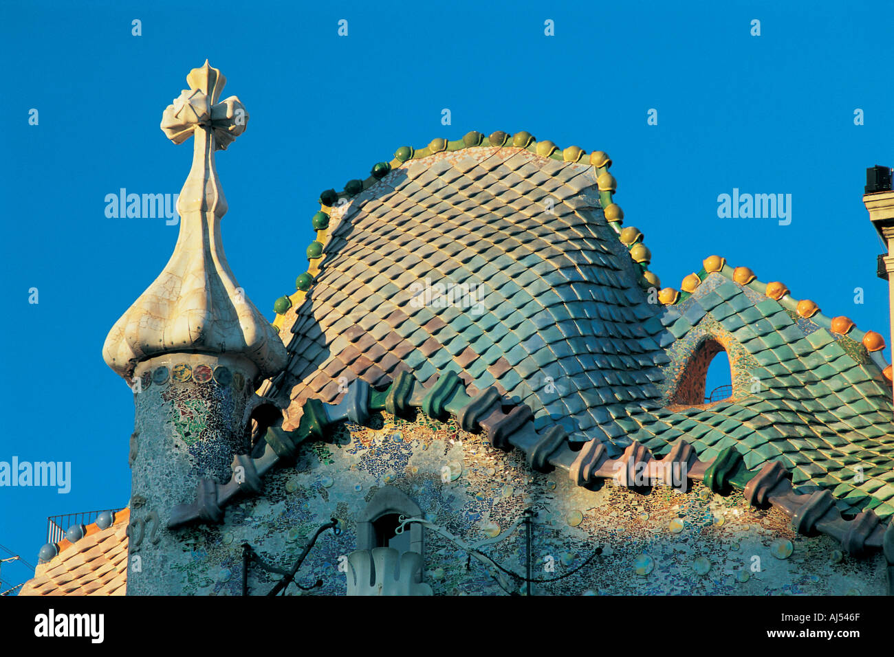 Gaudi Barcelona Spain Stock Photo