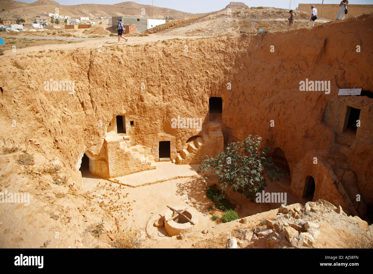 Troglodyte Dwellings, Matmata, Tunisia Stock Photo