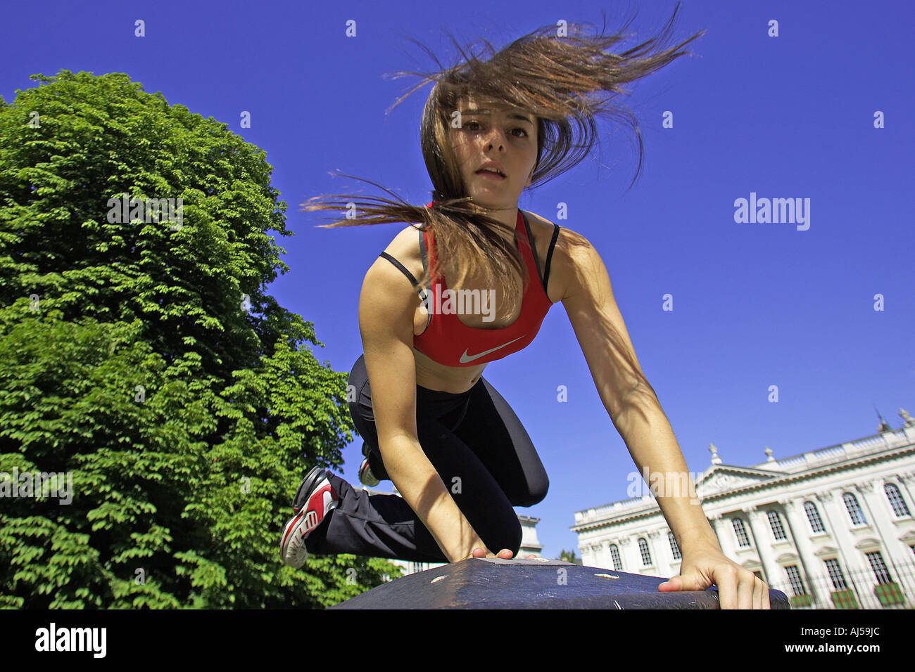 le parkour or free running Stock Photo
