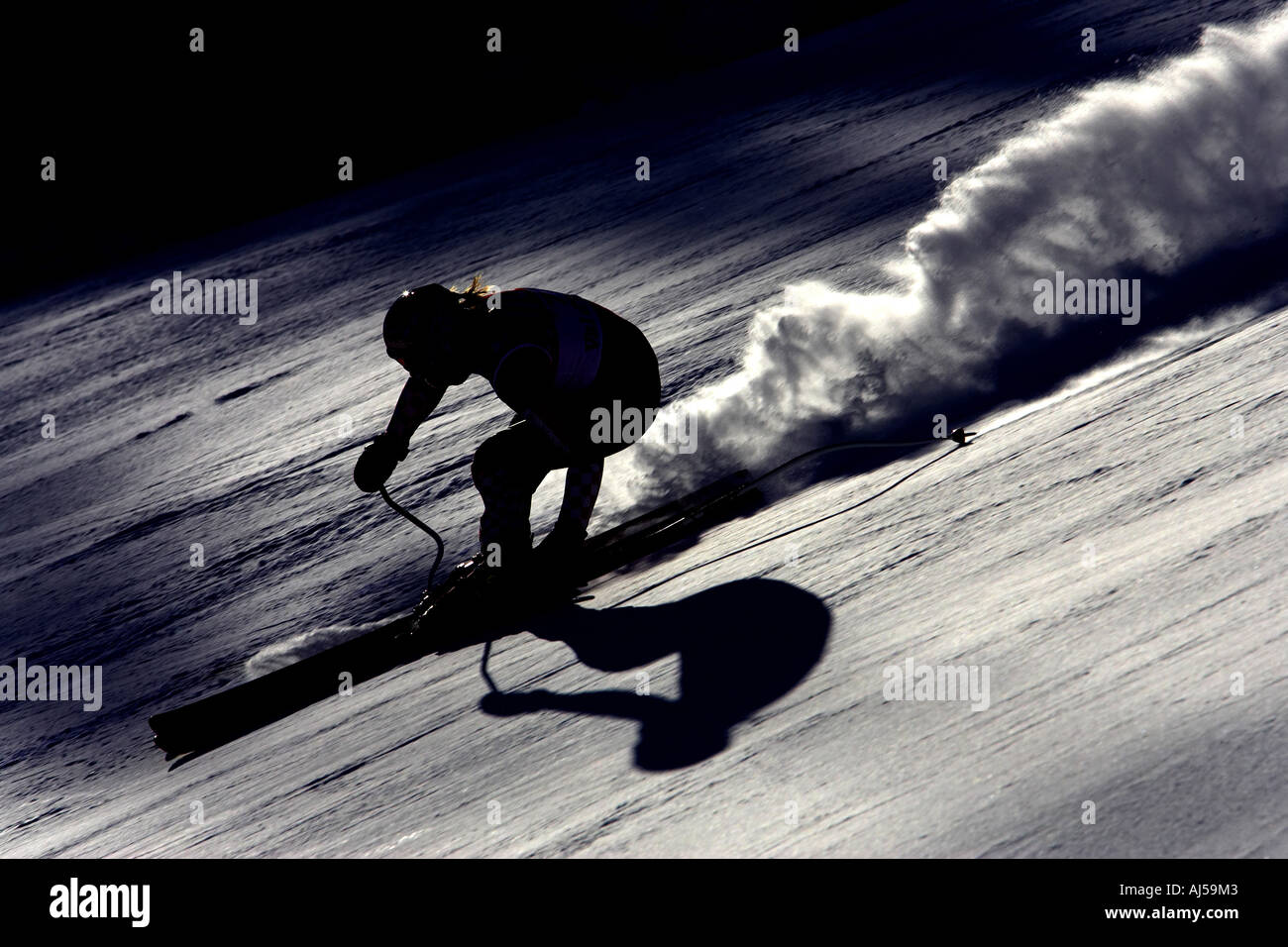 world cup downhill ski racer Stock Photo Alamy