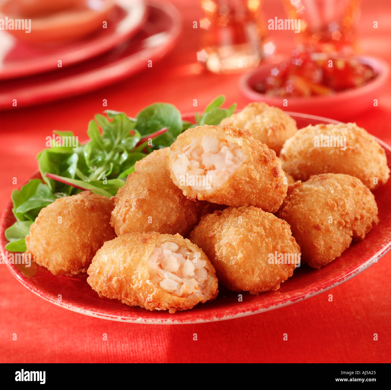 DEEP FRIED LOBSTER BITES Stock Photo Alamy